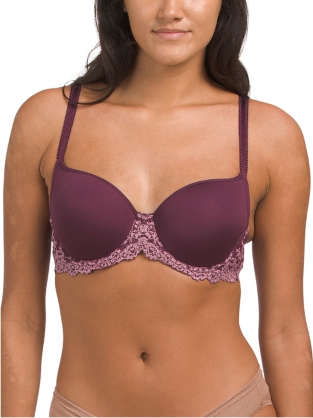 🔥🔥🔥 WACOAL Instant Icon Lace Underwire Bra/purple/38DDD